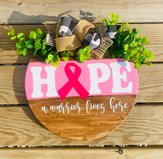 Breast Cancer Door Hanger